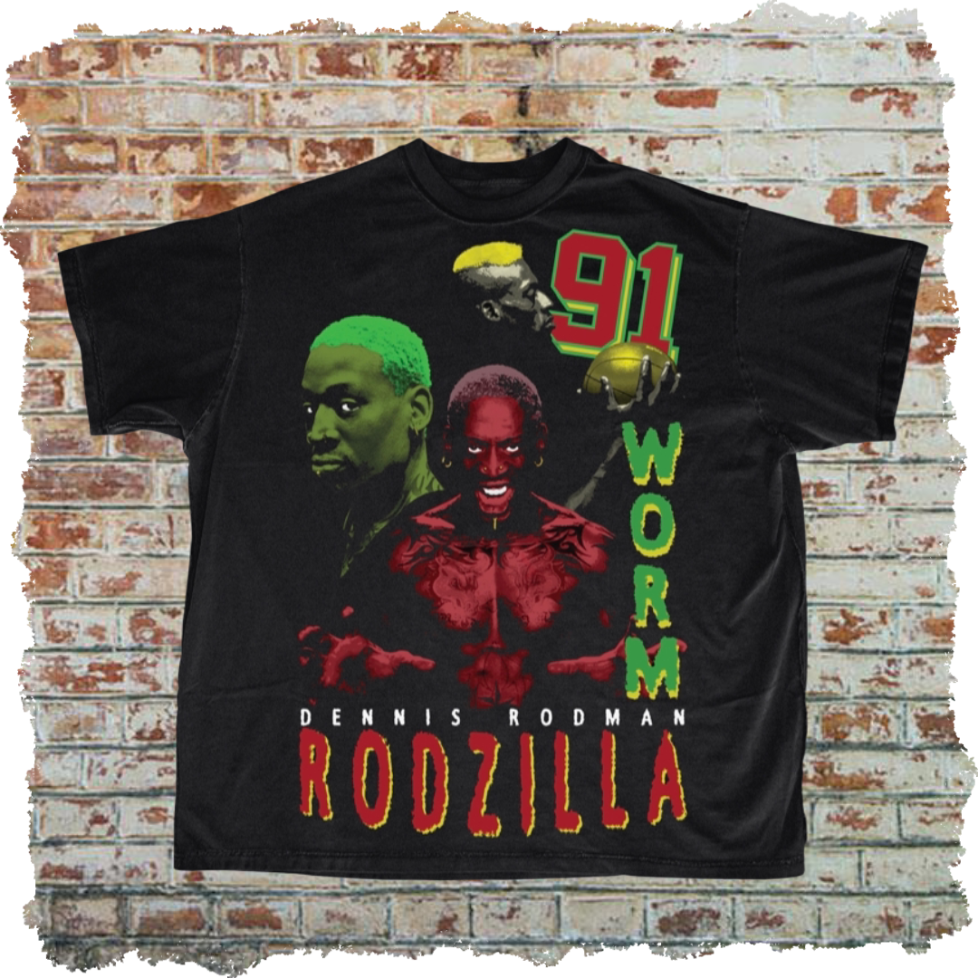 Retro Dennis Rodman Tee By World Tee Customs